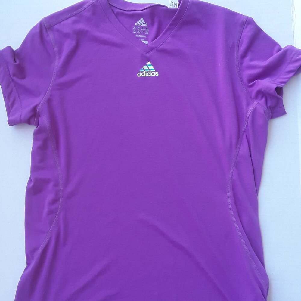 Adidas purple Climalite short sleeve top size XL